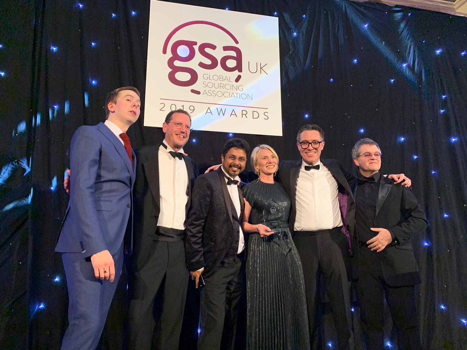 Helping our client, Nuveen, win an award at the Global Sourcing Association UK Awards 2019!